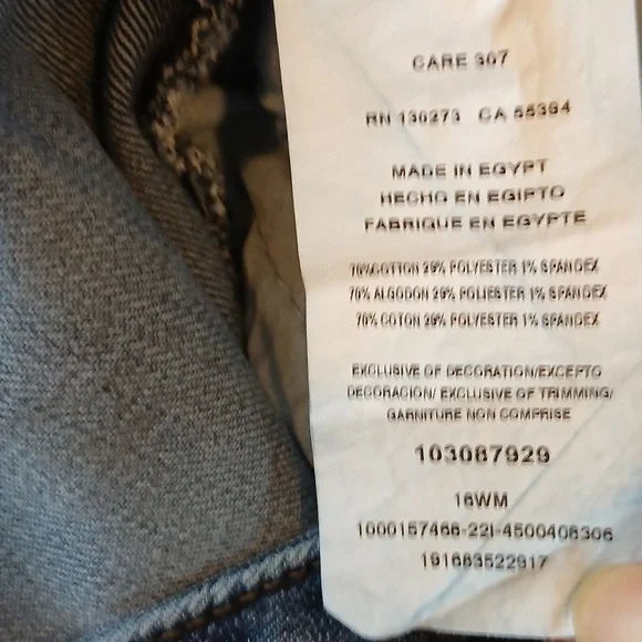 Lee Regular Bootcut Midrise Jeans Womens  16 Casual Mom Jeans  Blue Denim - Picture 4 of 5